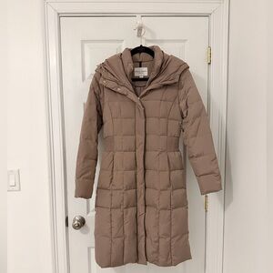 Cole Haan Signature Hooded Taffeta Down Coat